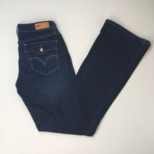 Levis Sz 9 Bold Curve Stretch Dark Wash Bootcut